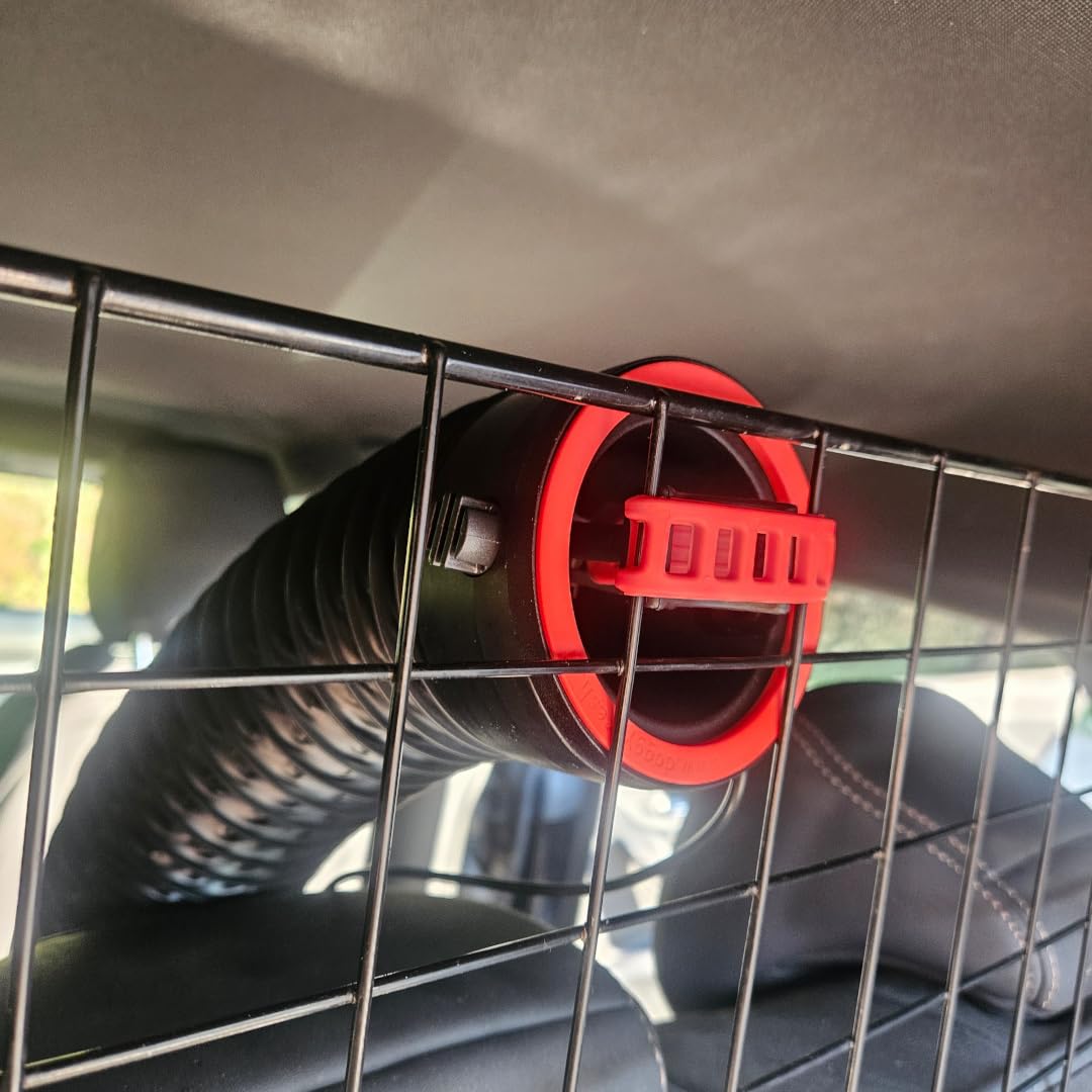 Doggyfresh Lüftung, Kühlung für Hunde im Auto (Rot) | Aktiver Lufttransport