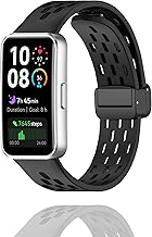 Replacement Strap Band for HUAWEI Band 10/9/8, Compatible HUAWEI Band 10/9/8 Replacement Strap, Silicone, Magnetic Clasp, Breathable, Soft, Easy to Install, Lightweight, Durable, Adjustable, Unisex