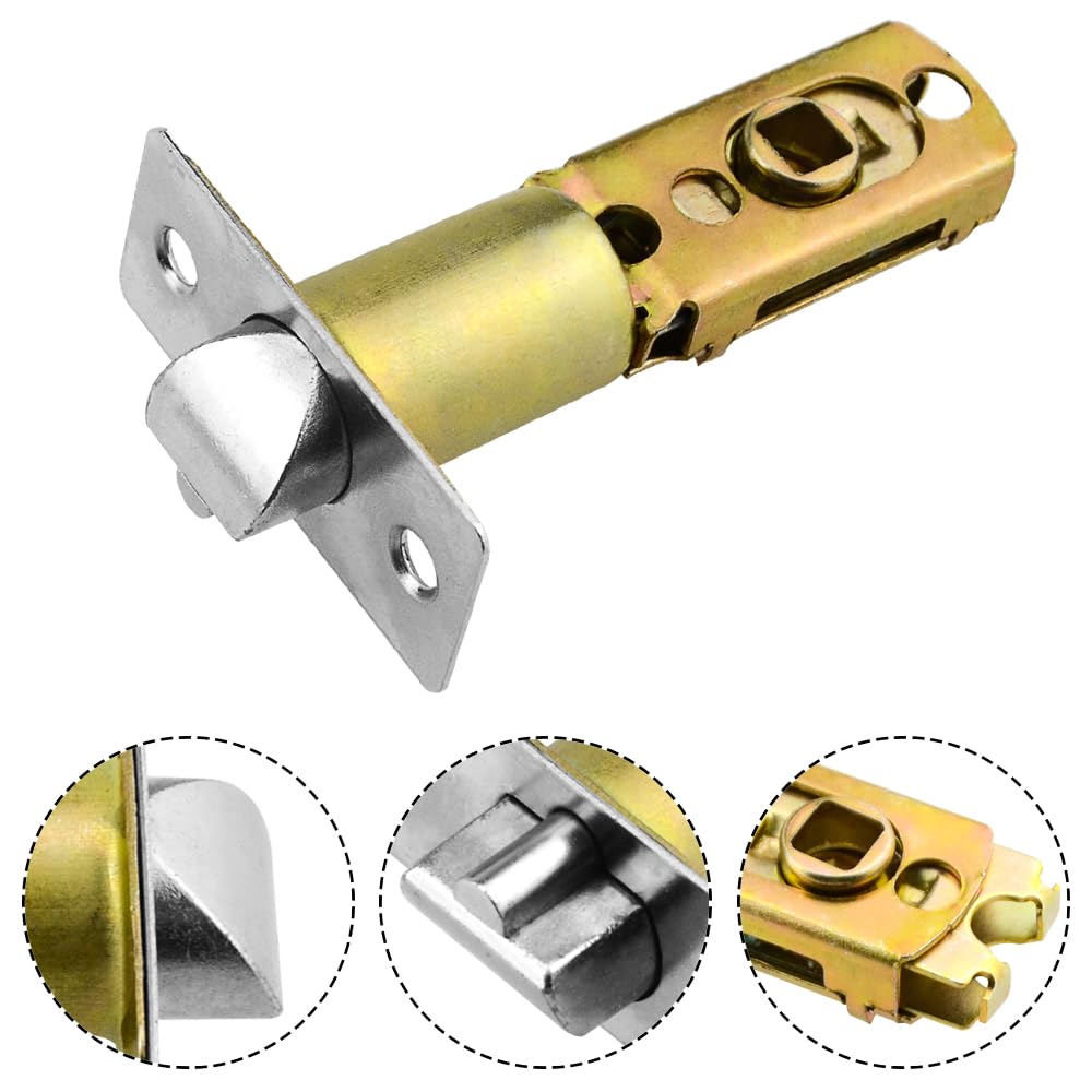 BGTXINGI 2Pcs Tubular Mortice Latch Internal Door Lock Door Latch Adjustable Latch Accessories for Lever Door Handles(60/70mm) - Image 3