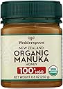 Wedderspoon Raw Premium USDA Certified Organic Manuka Honey, 100+ MGO, 8.8 Oz, Unpasteurized New Zealand Honey, From Our Hives to Your Home