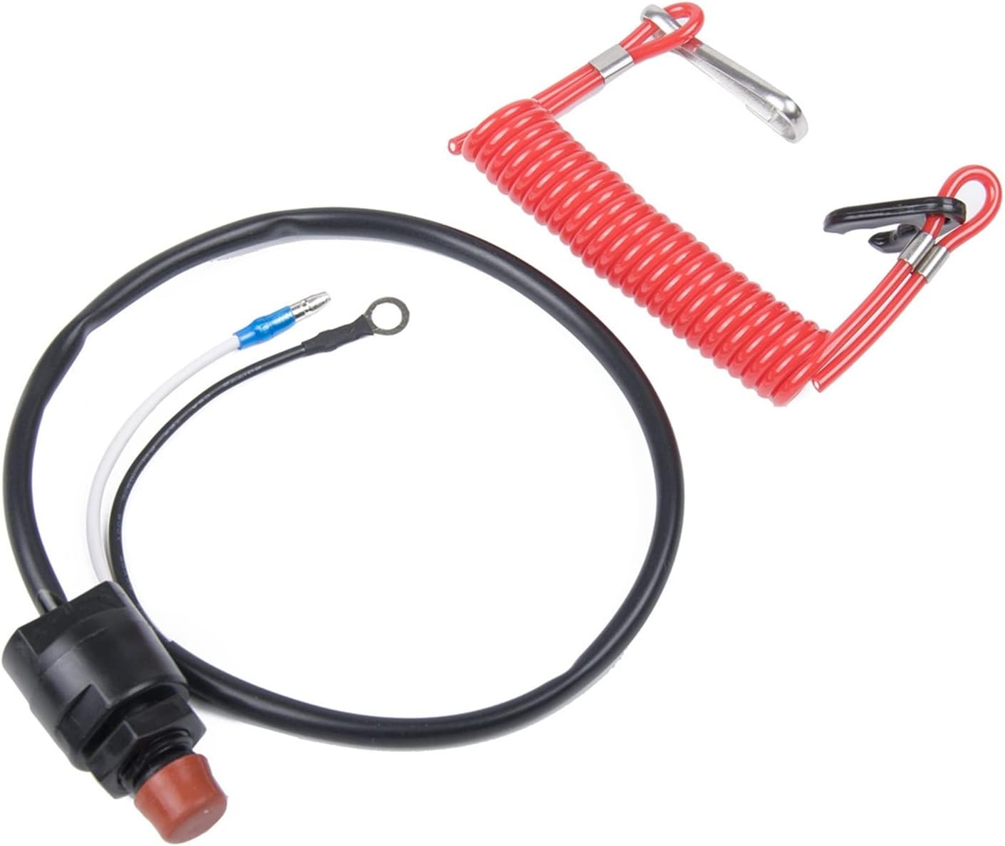 Y-amaha Flameout Switch + Safety Red Cord/Start Key/Outboard Motor Safety Cord