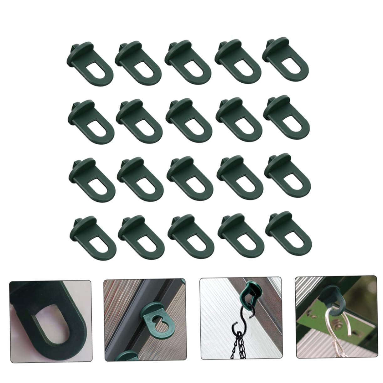 YARNOW 3 Ensembles Crochet De Etagere pour Plantes Crochet De Suspension De Jardin Jardinière Suspendue D'extérieur Crochets pour Le Jardin Cintre De Panier De Fleurs 20 Pièces * 3