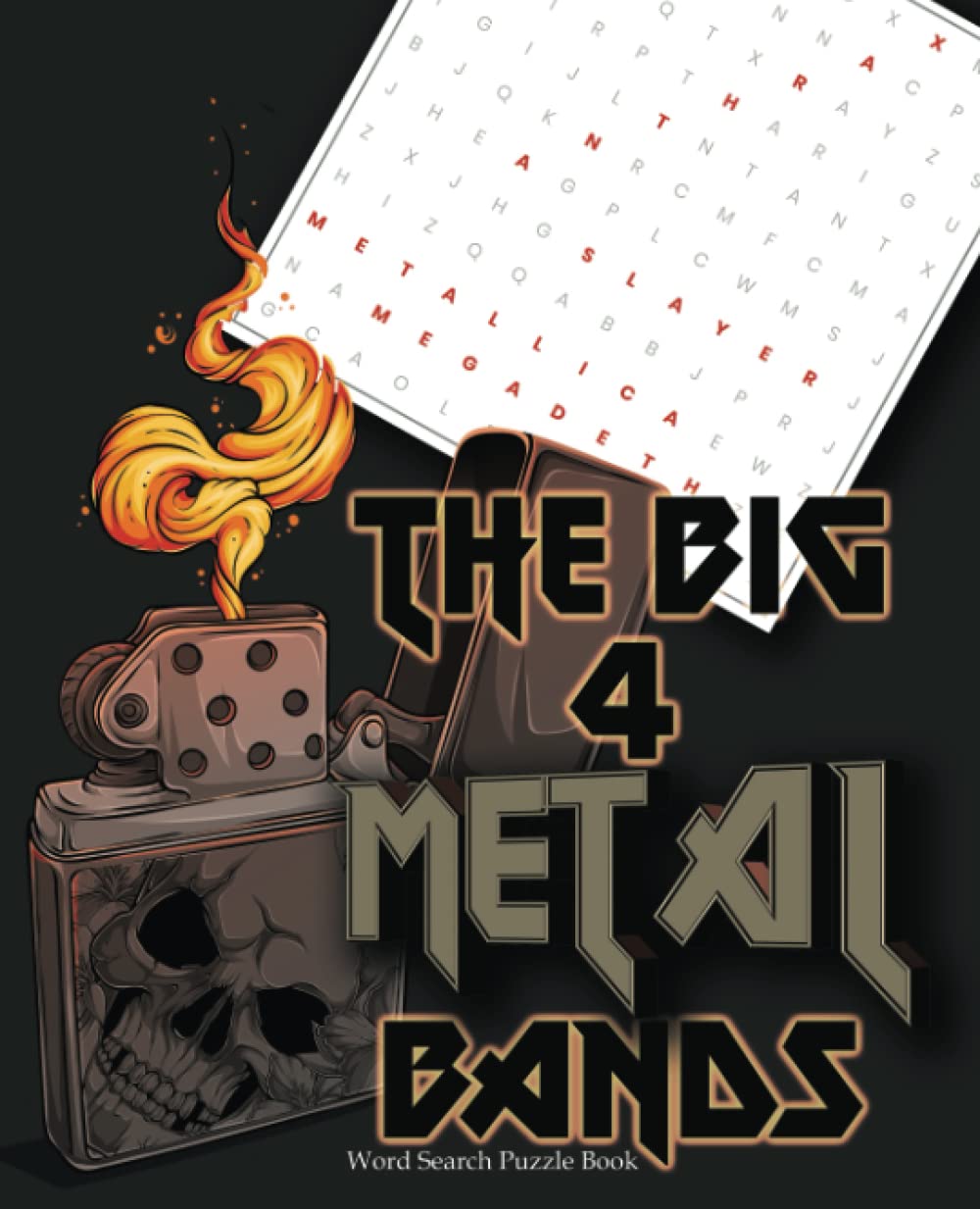 Megapode BooksThe Big 4 Metal Bands Word Search Puzzle Book - Anthrax, Metallica, Megadeth, Slayer: Heavy Metal Thrash 1980s Music Wordsearches - The Big Four