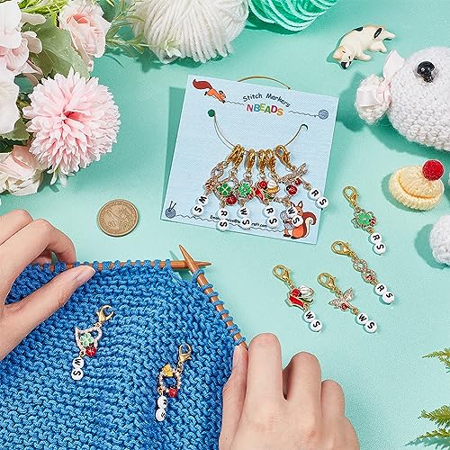 NBEADS 24 Pcs Ladybird Theme Stitch Markers - Image 3