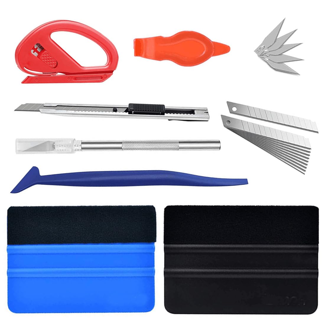 18pcs,Kit Covering Outils De Film De Fenêtre De Voiture Vinyle, Installation De L'outil