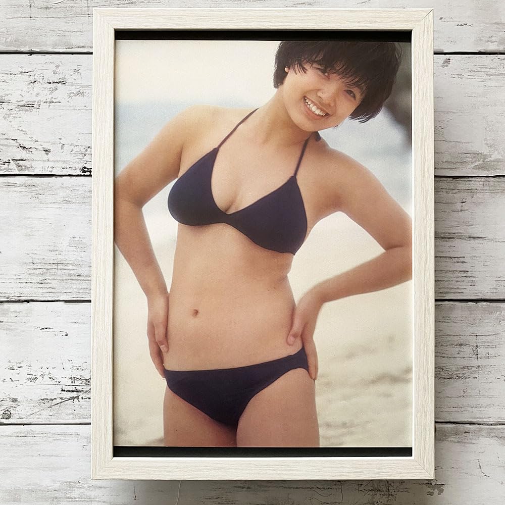 P107 榊原郁恵 水着 ビキニ ポスター 付録 昭和 アイドル