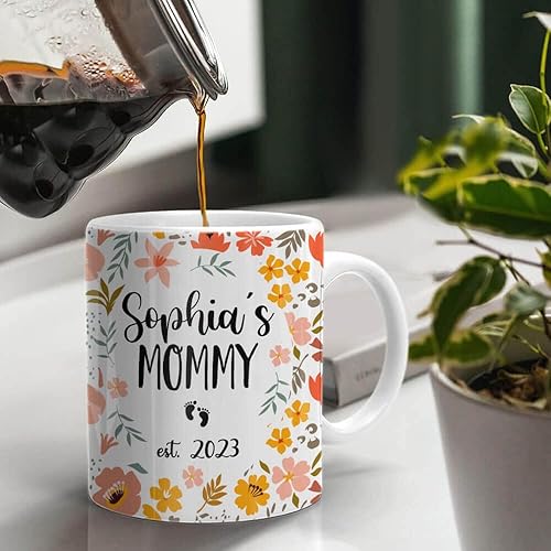 Miniatura 3 de TheUnifury - Taza personalizada para nueva mamá Taza para mamá 2024 Regalo para mamá por primera vez Regalos para el primer día de la madre Taza