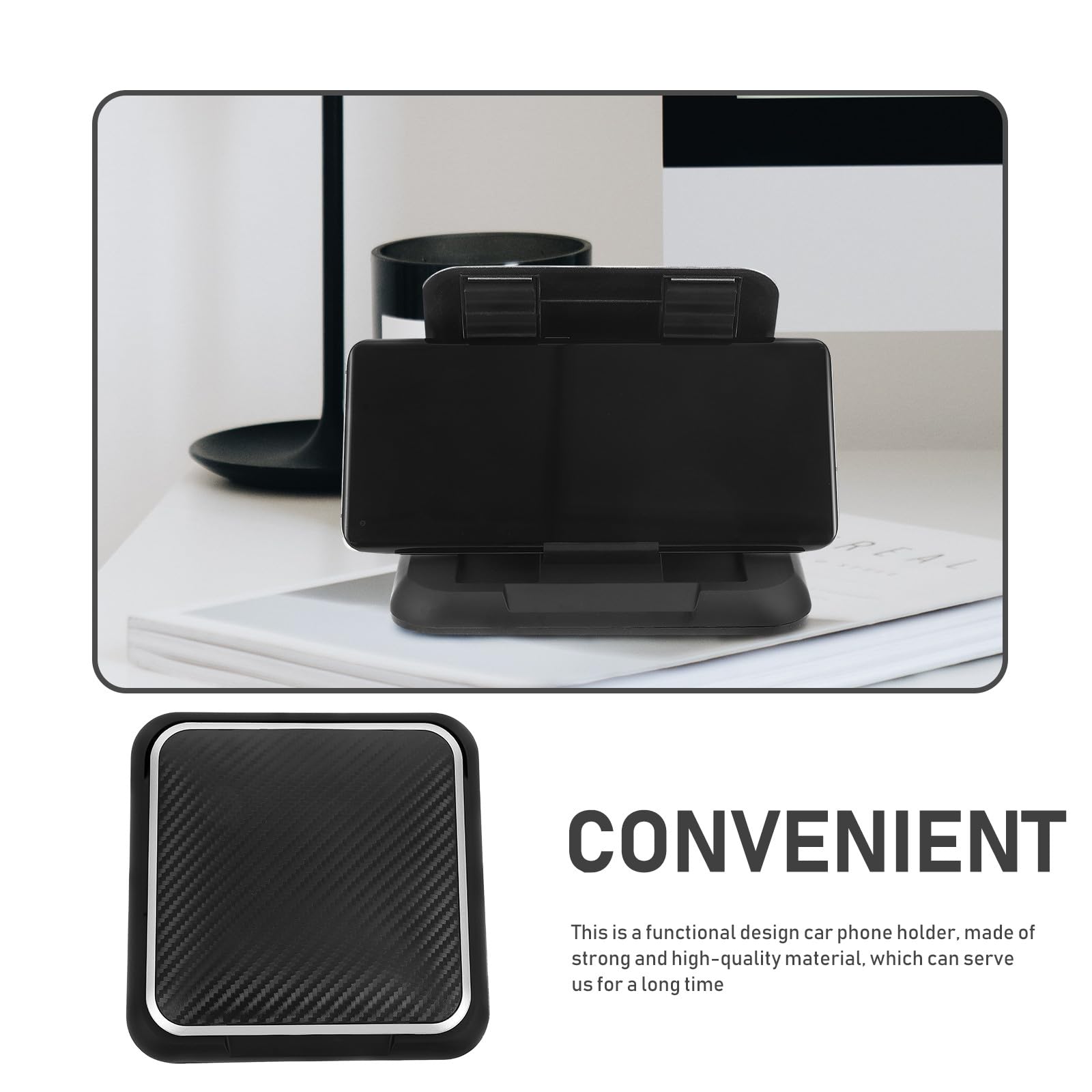 Beaupretty Soporte para Teléfono Móvil para Coche Resistente a Altas Temperaturas Base de Silicona Antideslizante Adecuado para Conducción Segura