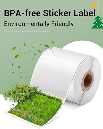 Miniatura 9 de Phomemo Etiqueta de 1.97 x 1.18 pulgadas, 6 rollos de papel térmico M110M110SM120M200M220, etiqueta autoadhesiva cuadrada multiusos, 230