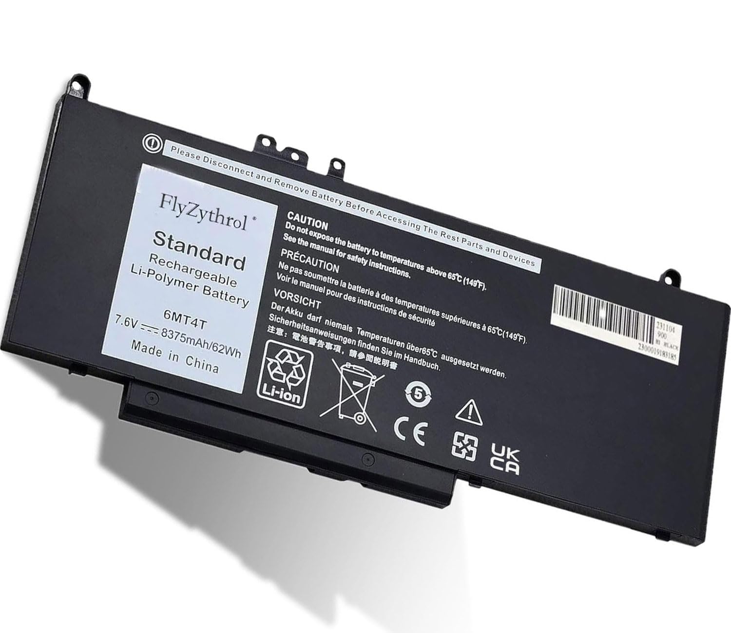 62Wh 6MT4T Batteria compatibile con dell Latitude E5470 E5570