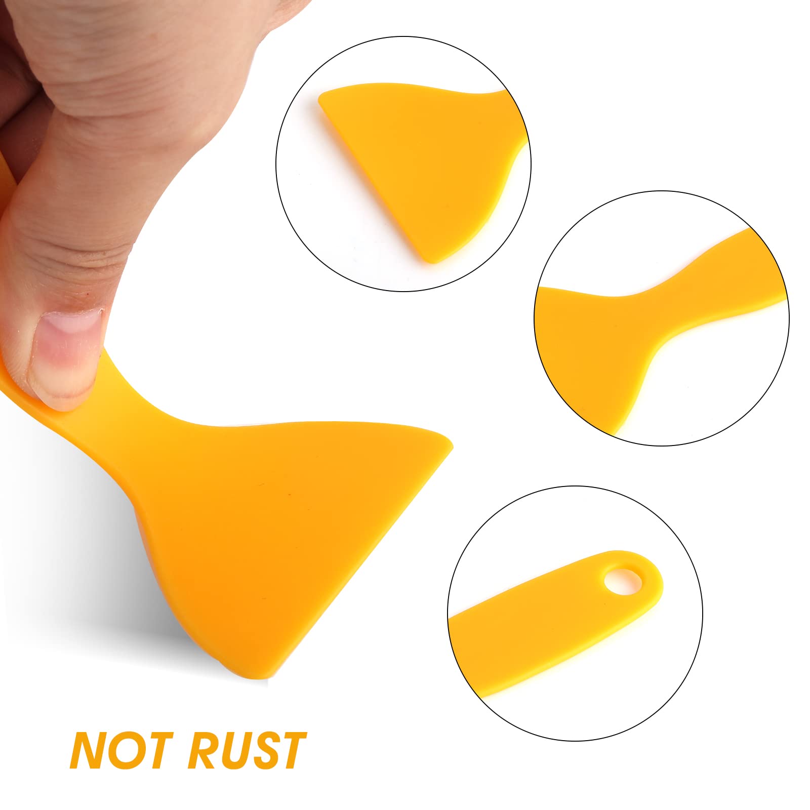 Zestaw 12 noży do szpachli z tworzywa sztucznego, nóż do wypełniania, narzędzie skrobak plastikowy, do uszczelniania, łatania, naklejek, tapet, szpachli do malowania samochodu, skrobaków