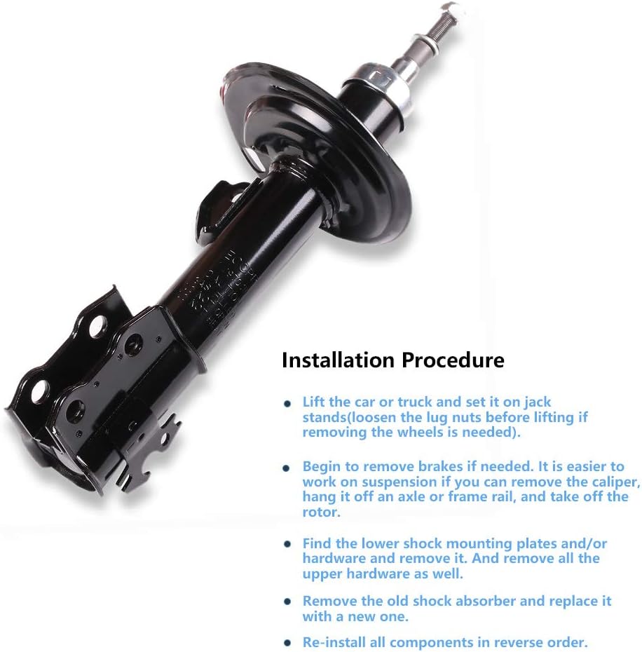 Shocks and Struts,ECCPP Front Rear Shock Absorbers Strut Kits Compatible with 2012 2013 2014 Toyota Prius C,2006 2007 2008 2009 2010 2011 Toyota Yaris 334472 72288 343442 5624