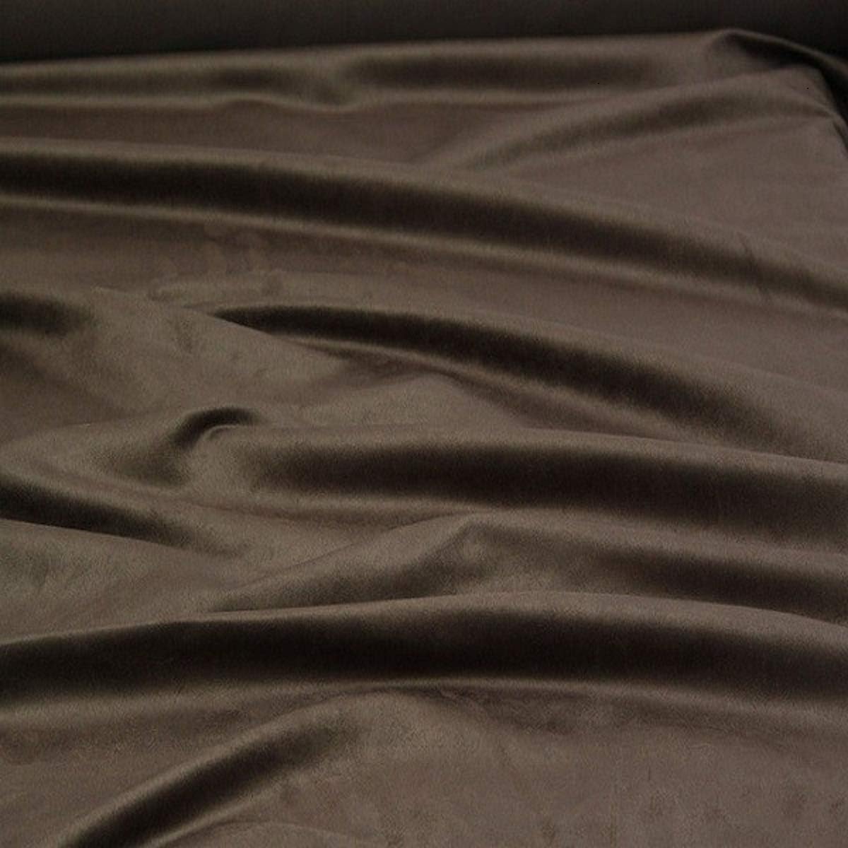 Luxury Faux Suede Fabric Material 225g - Chocolate (Precut - 1Mtr-150cmx100cm)