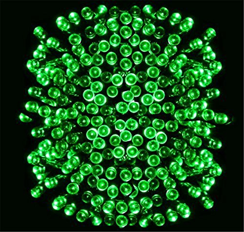 Green Solar Powered LED String Light, Ambiance Lighting,Solar Fairy String Lights for Outdoor, Gardens, Homes, Christmas Party (Green, 100 LEDs)