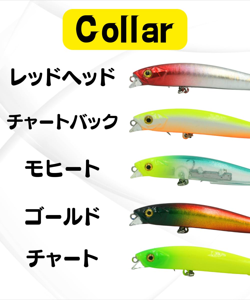 Amazon.co.jp: Blue Ocean シンキング ミノー ルアー 70mm 8g 5個
