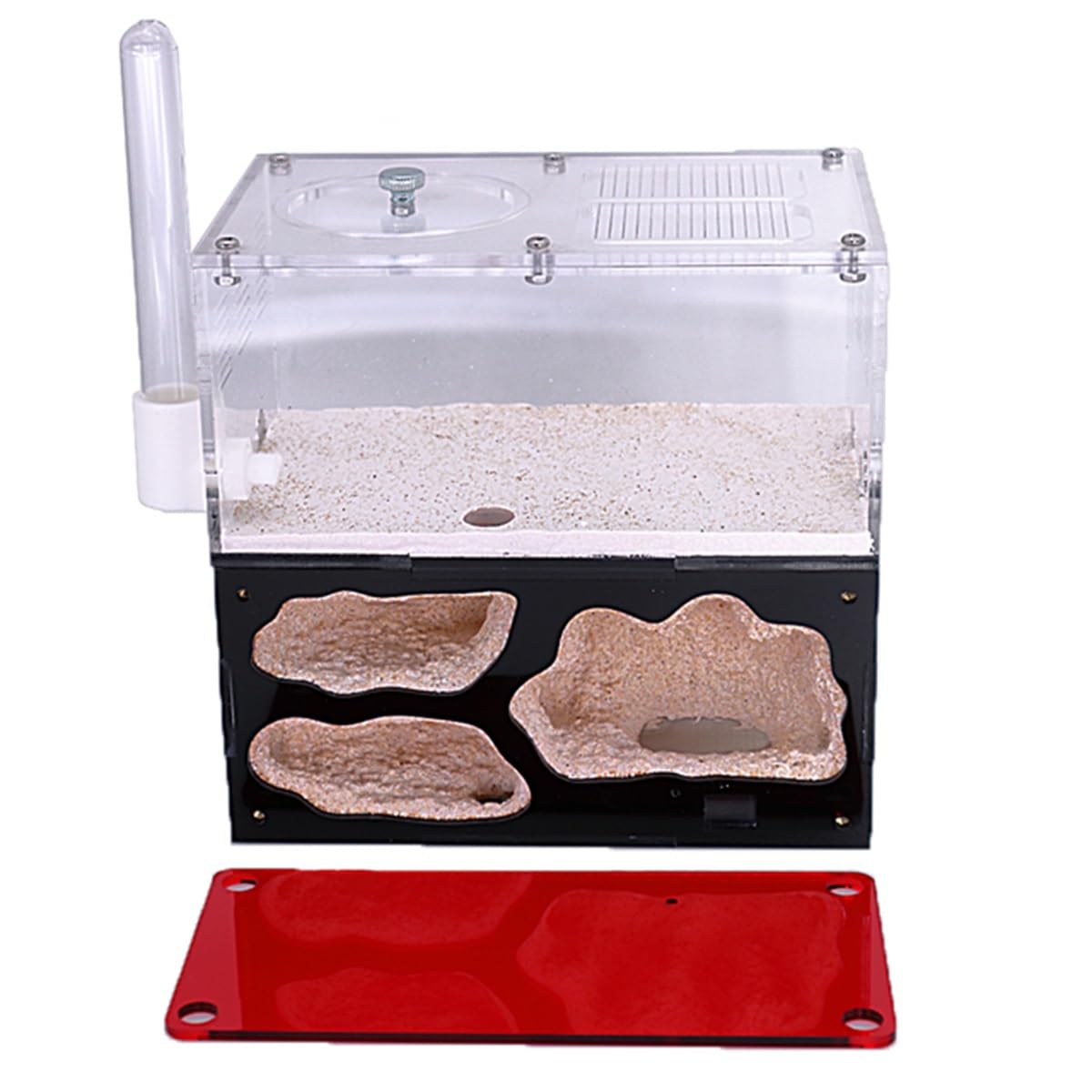 Acrylic Ant Farm Concrete Ant Nest Castle Infinite Expansion Ants Formicarium Box House Kit Pet Anthill Workshop Villa (Color : Suit-C)