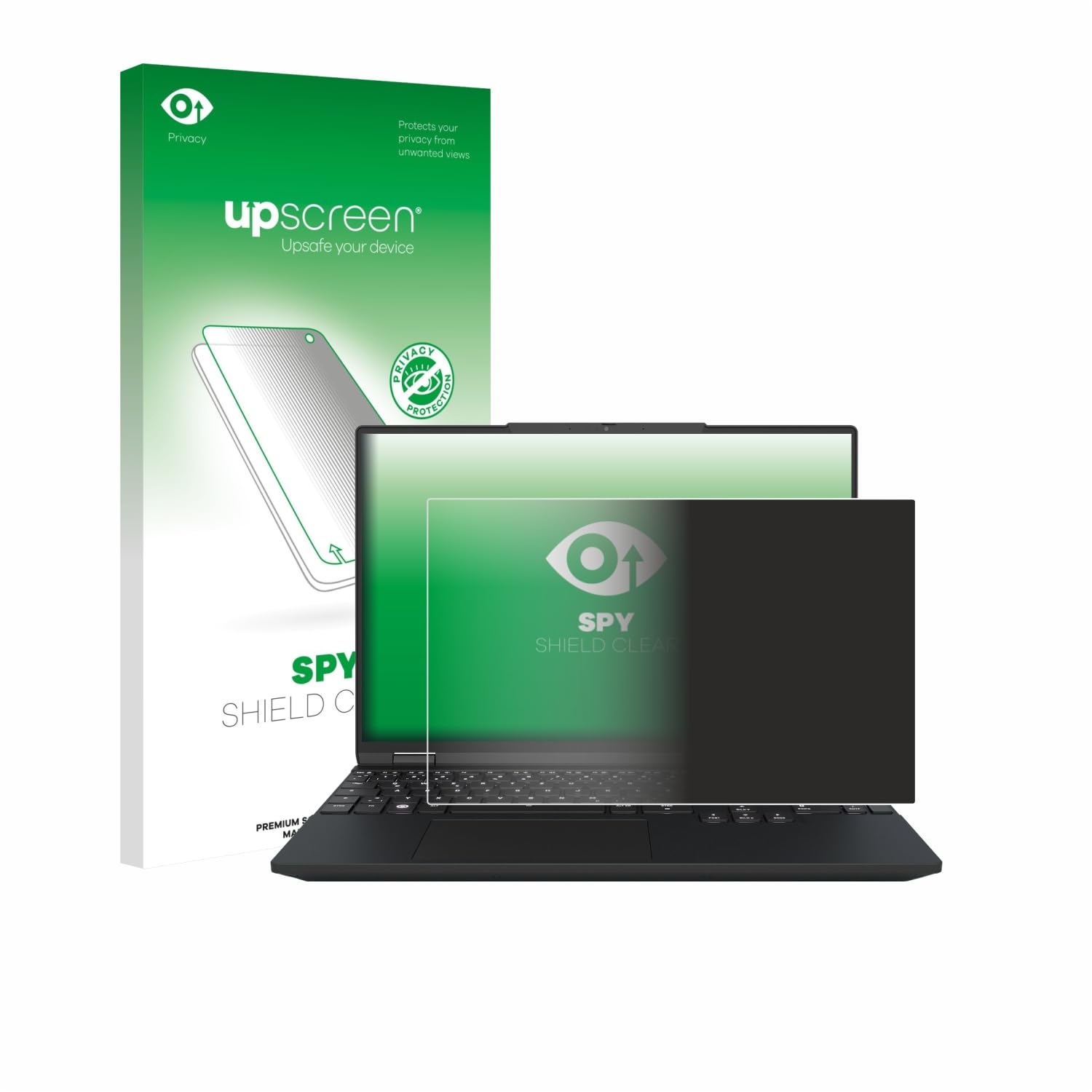 upscreen Pellicola Privacy per Tuxedo InfinityBook Max 15 Gen 10 | , Anti-Spy Protezione Schermo Made in Germany, Anti-Spia Privacy Screen Protector Chiara