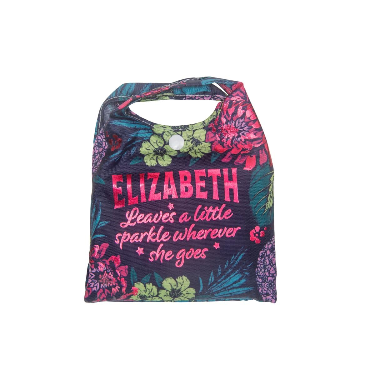 History & Heraldry Personalised Sparkle Shopper Bag (Elizabeth)