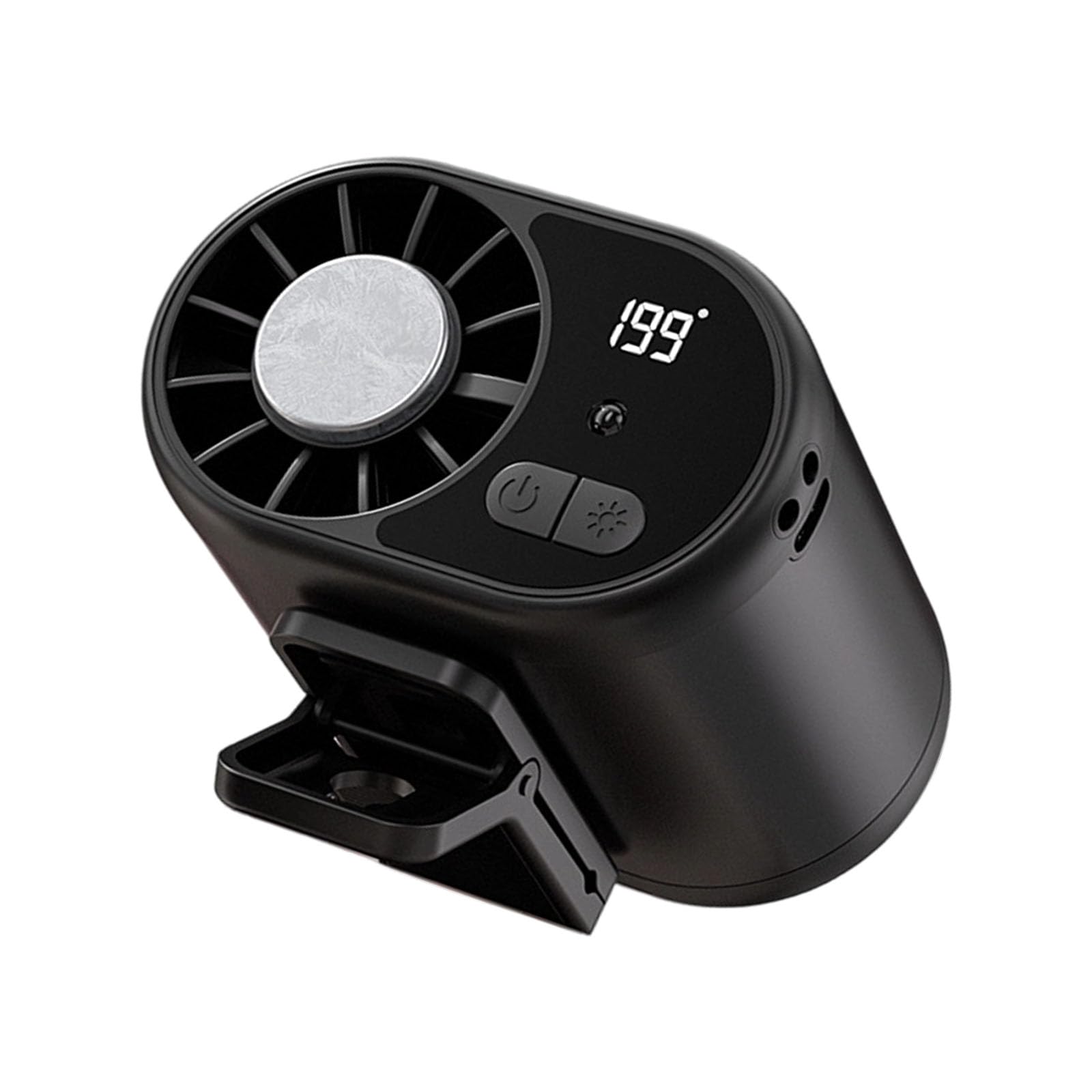 Ventilador de mano con 199 velocidades y pantalla LED de control 1