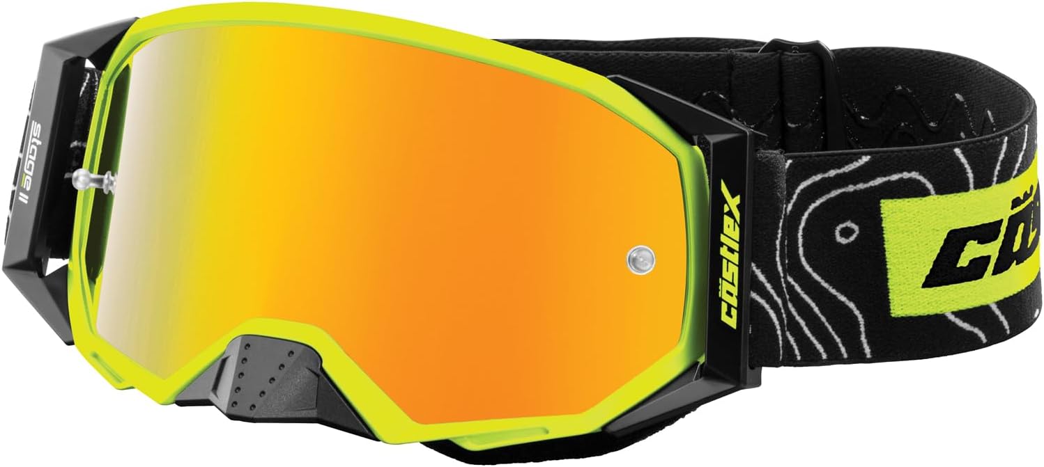 Castle X Stage II OTG Moto Goggle (Matte Hi-Vis)