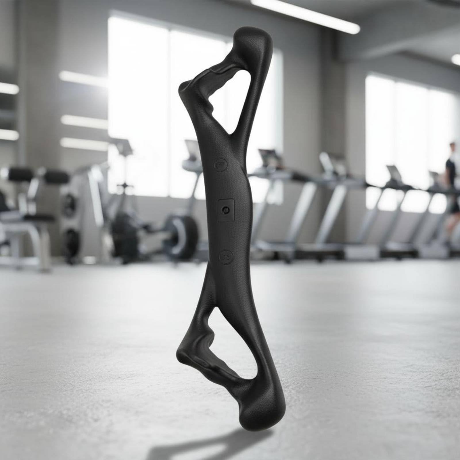 predolo Agarre de Doble Ergonómico Asa de Tracción Cerrada Antideslizante Mango Doble Agarre para Aficionados Al Entrenamiento