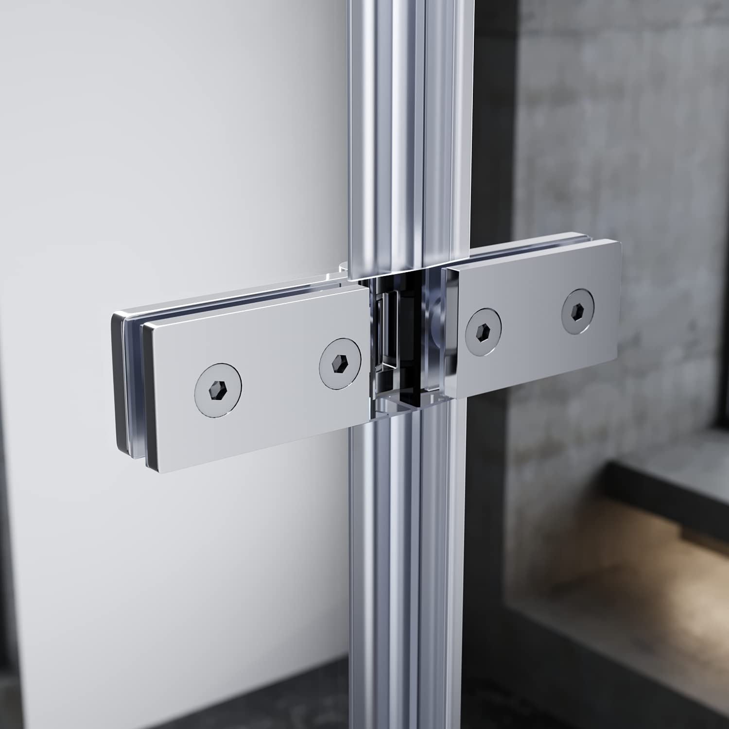 Sonni Mampars Bañera Plegable 2 Hojas 100 x 130 cm, Cristal Templado de 6mm con Recubrimiento Nano de Dos Lados, Mamparas de bañera Perfil Aluminio