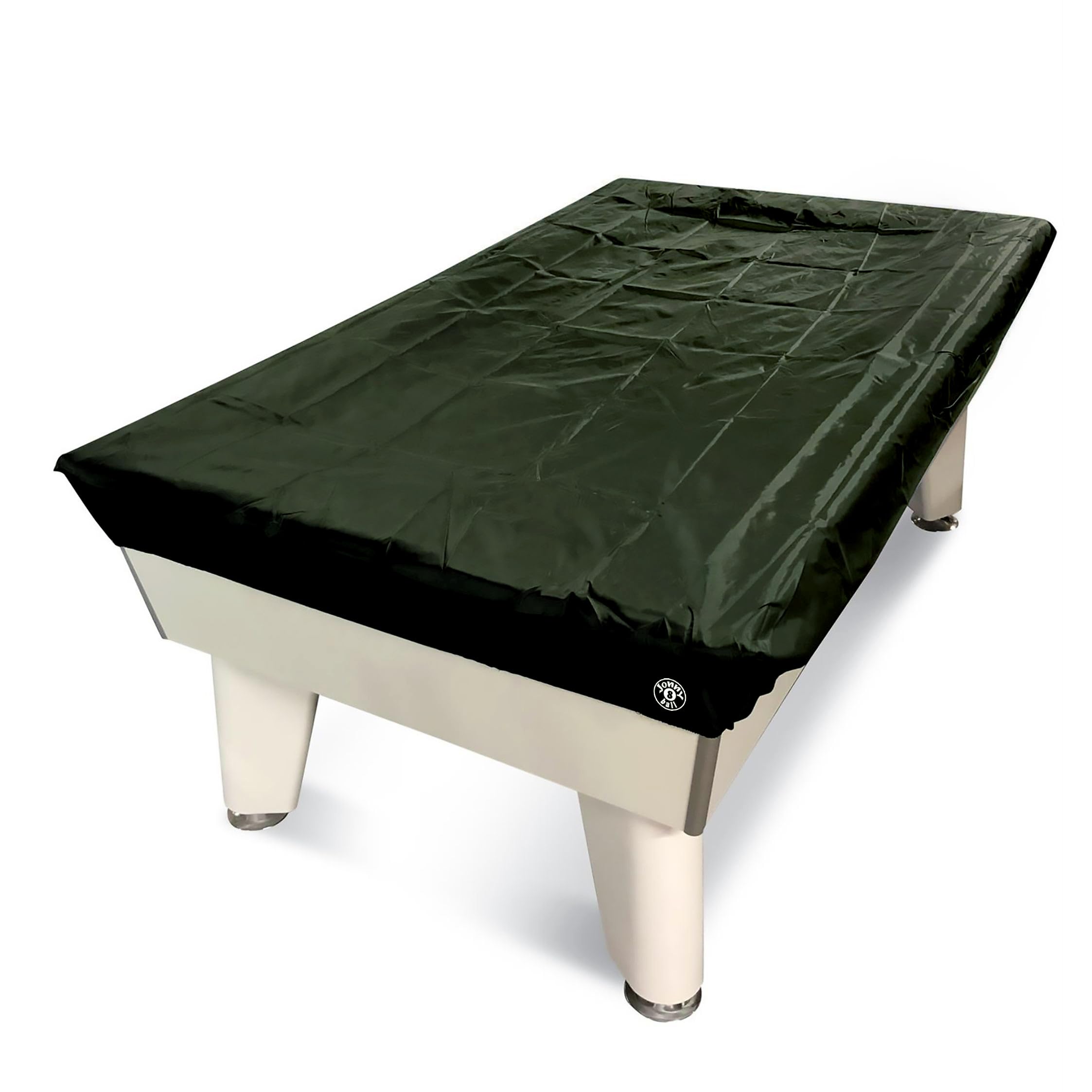 Jonny 8 Ball 7ft Fitted Nylon Snooker Pool Table Cover - For 7 Foot Tables (Dark Green)
