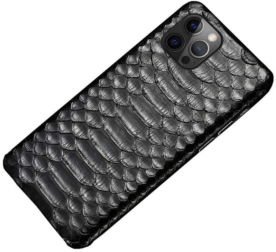 Étui en cuir Python pour iPhone 11 Pro GUMMMY coque luxe antichoc