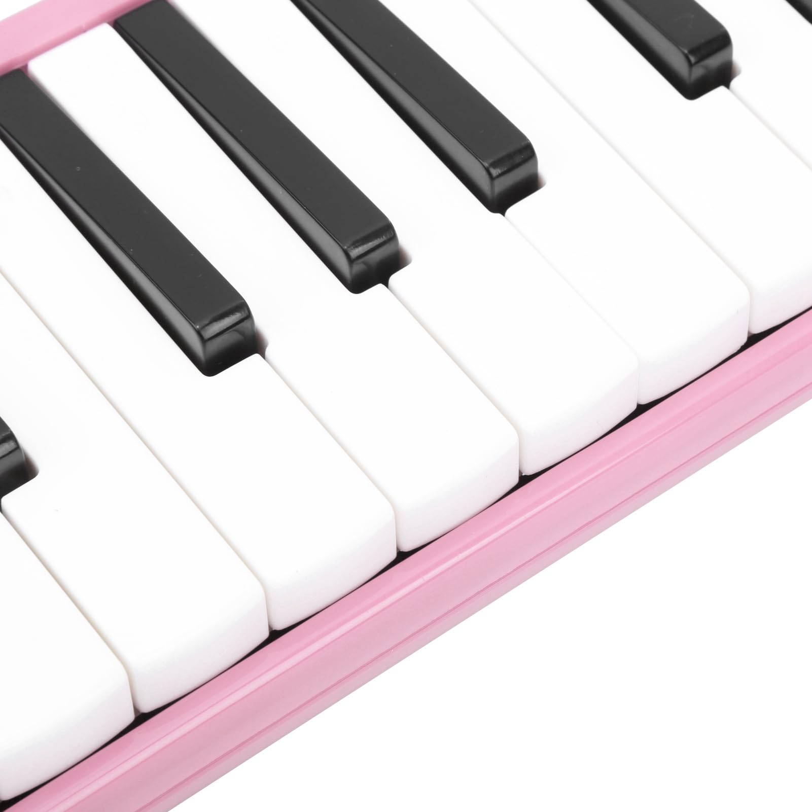Ejoyous 32 Touches Mélodica, Conception Adaptée aux Débutants, Qualité Sonore Exceptionnelle, Jouabilité à Deux Mains, Artisanat Compact et Esthétique Base en ABS Argenté (Rosé)