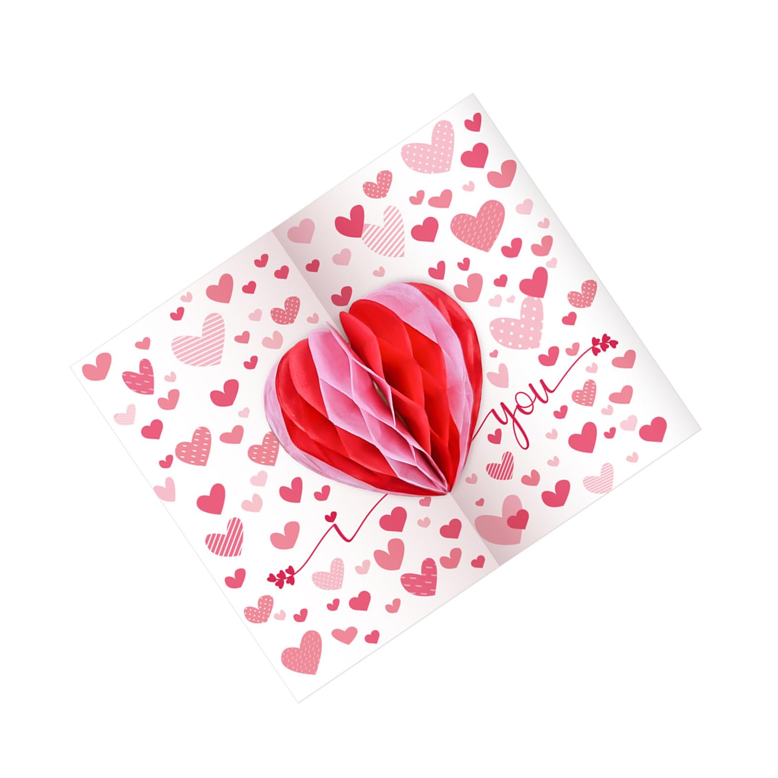 Kalttoy Popup Heart Ball Cloud Card for Birthday Festivities Valentines Day Greeting Card with Envelope Party Invitation Supplies Greeting