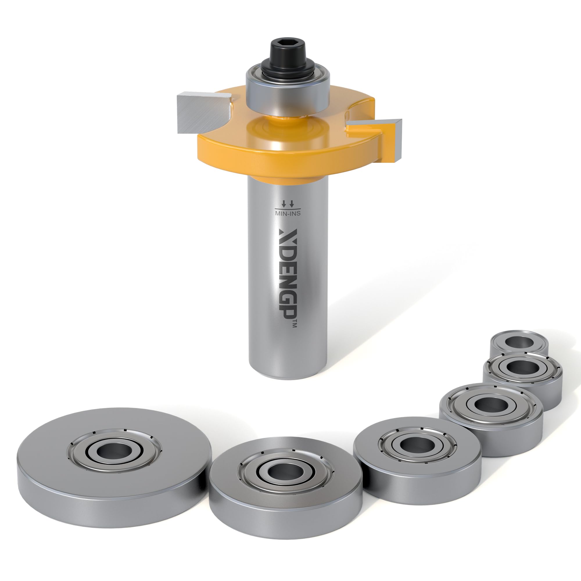 Rabbet Router Bit Set - 6 Sizes, Precision Cuts -12