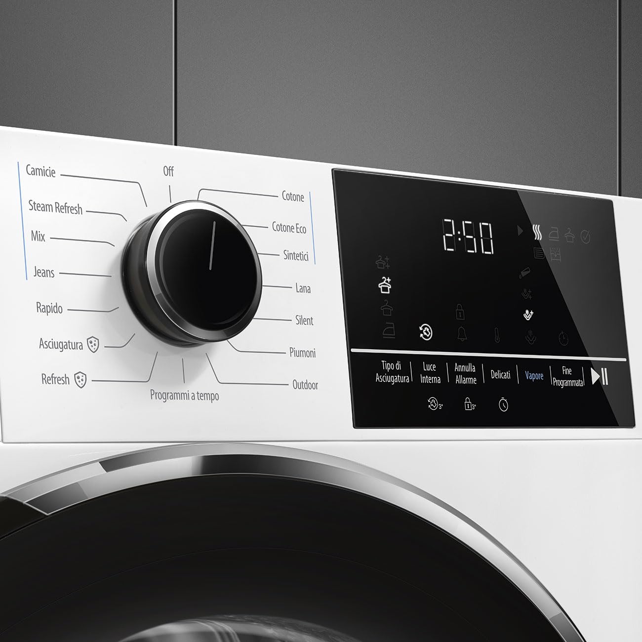 DNP09SEB - Asciugatrice 9 Kg, con Pompa di calore, Inverter, Carica Frontale, Classe energetica D