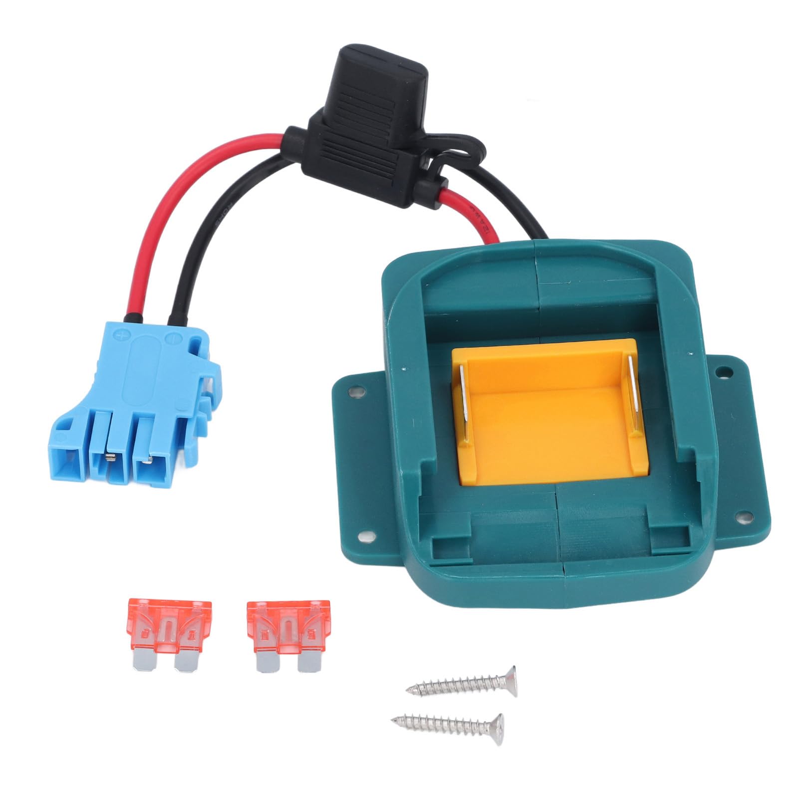 Battery Adapter Conversion Kit Compatible with BL1850 BL1860 Batteries Blue Connector with Holder and Electronic Wiring Harness for Power Tool Battery Replacement
