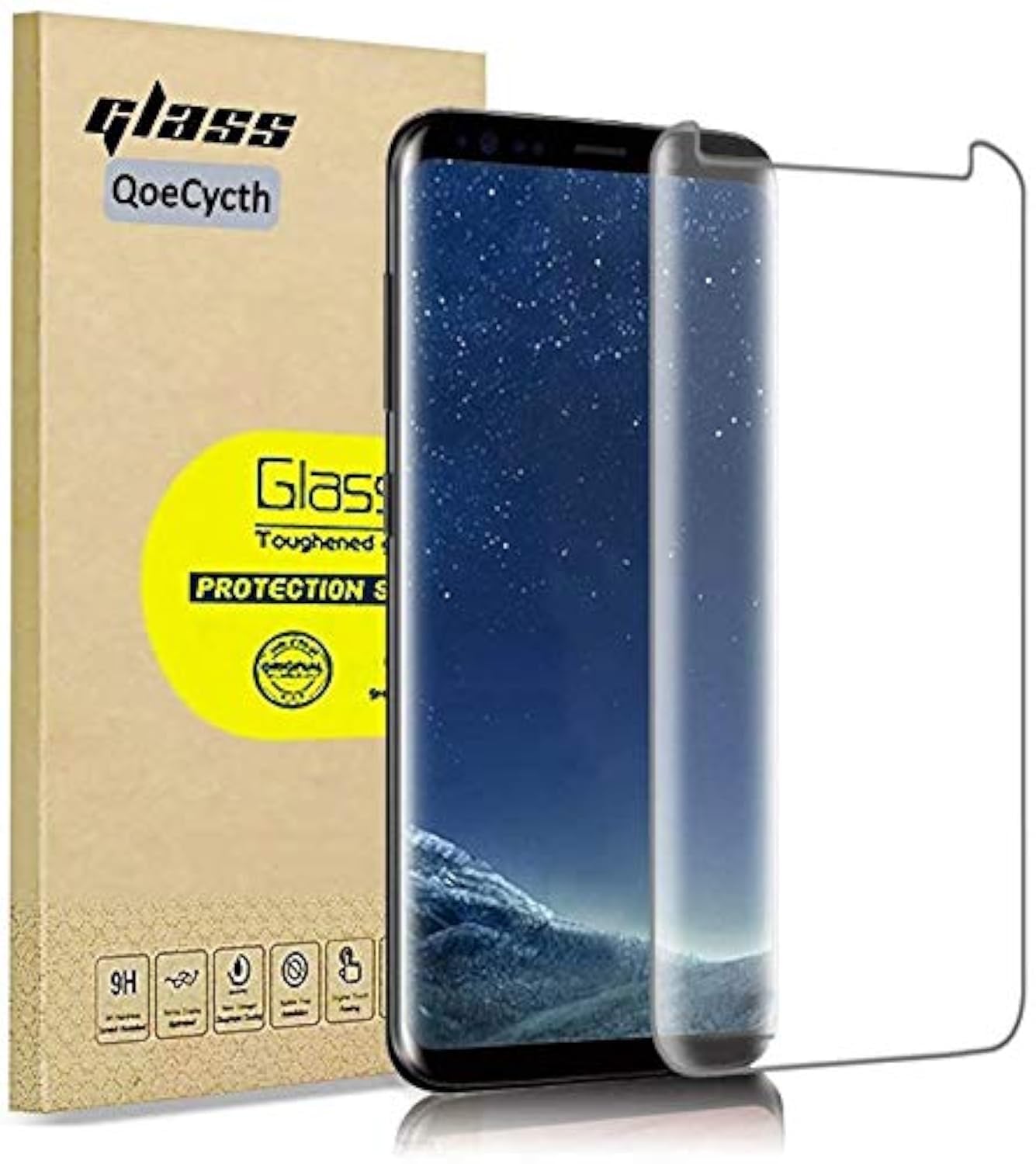 Photo 1 of [3-Pack] Edge Screen Protector for Samsung Galaxy S8 Plus, 3D Curved Glass HD Tempered Glass Protective Film, High Definition (Stealth) Transparent for 6.2 Inch Samsung Galaxy S8 Plus