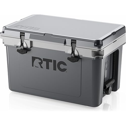 RTIC Ultra-Light 32 Quart Hard Cooler Insulated Portable Ice Chest Box for Drink, Beverage, Beach, Camping, Picnic, Fishing, Boat, Barbecue, 30% Lighter Than Rotomolded Coolers