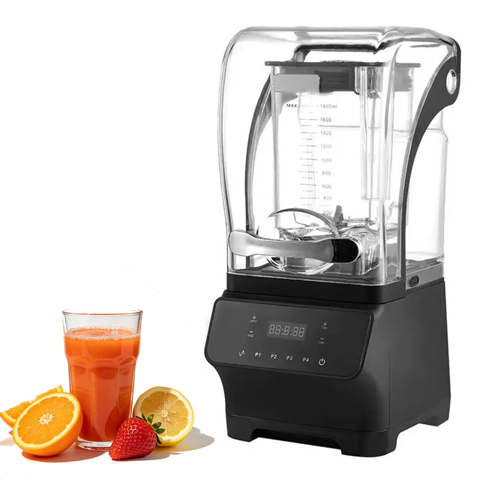 Mélangeur commercial de 2600 W avec goulotte de 110 mm pour jus