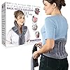 Microwave Heating Pad for Lower Back Pain Relief - Moist Heating Pad for Neck & Shoulders, Cramps, Microwavable Heating Pads 71" Ties, Heat Pack Warm Compress Heat Wrap, Flaxseed Rice Hot Bag (Gray)