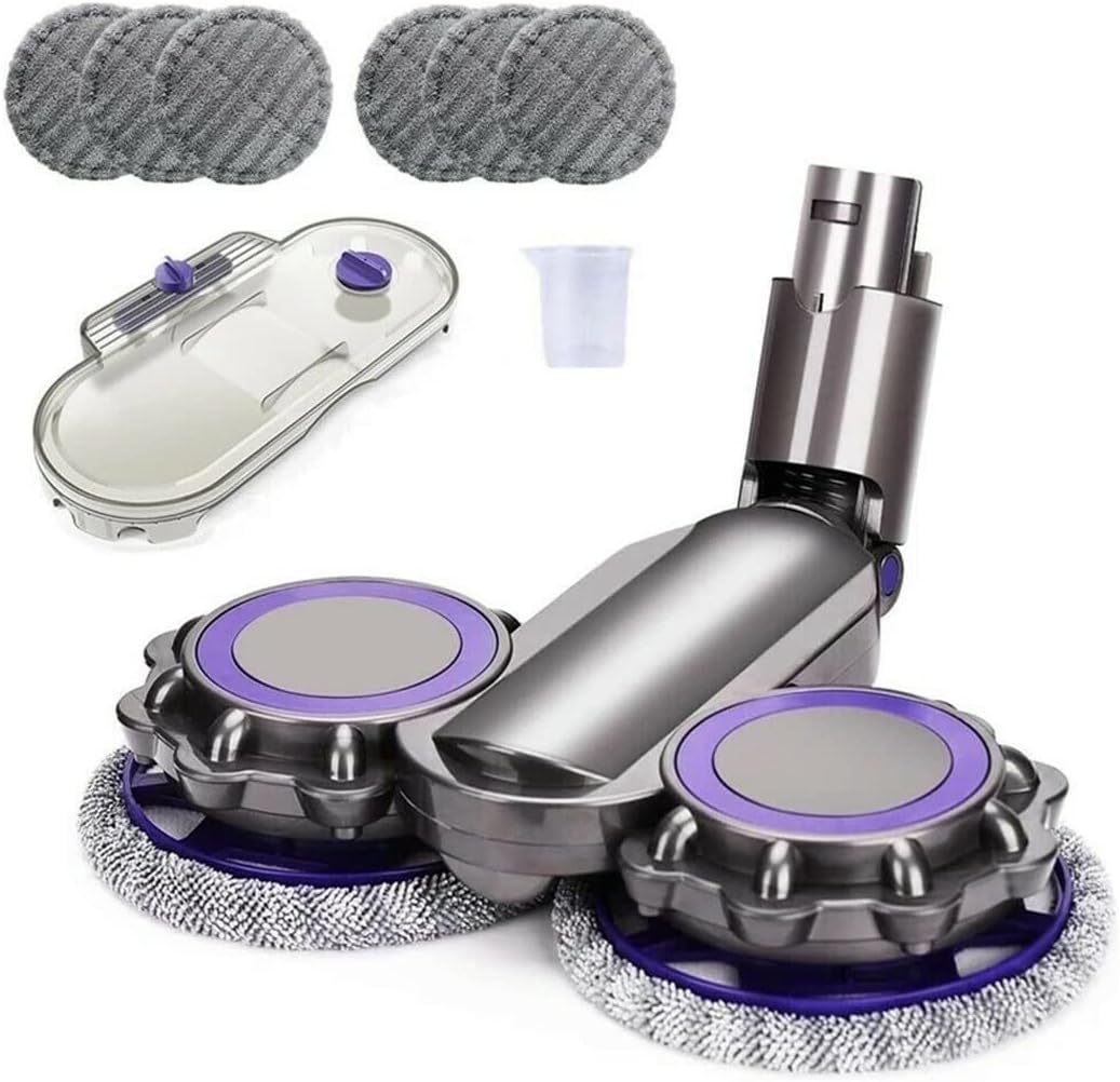 Electric Wet Dry Mopping Mop Head Compatible for Dyson V6