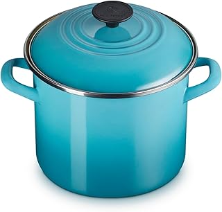 Enamel On Steel Stockpot, 6 qt., Caribbean