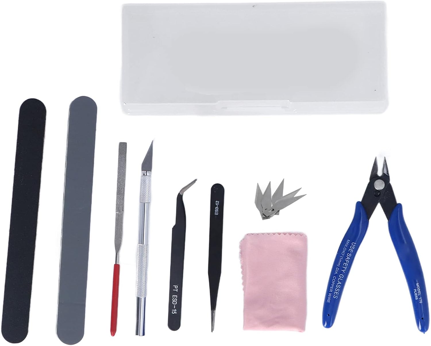 Karlak Model Craft Tool Set Including Pliers and Knife for 3D Printing and Hobby Projects