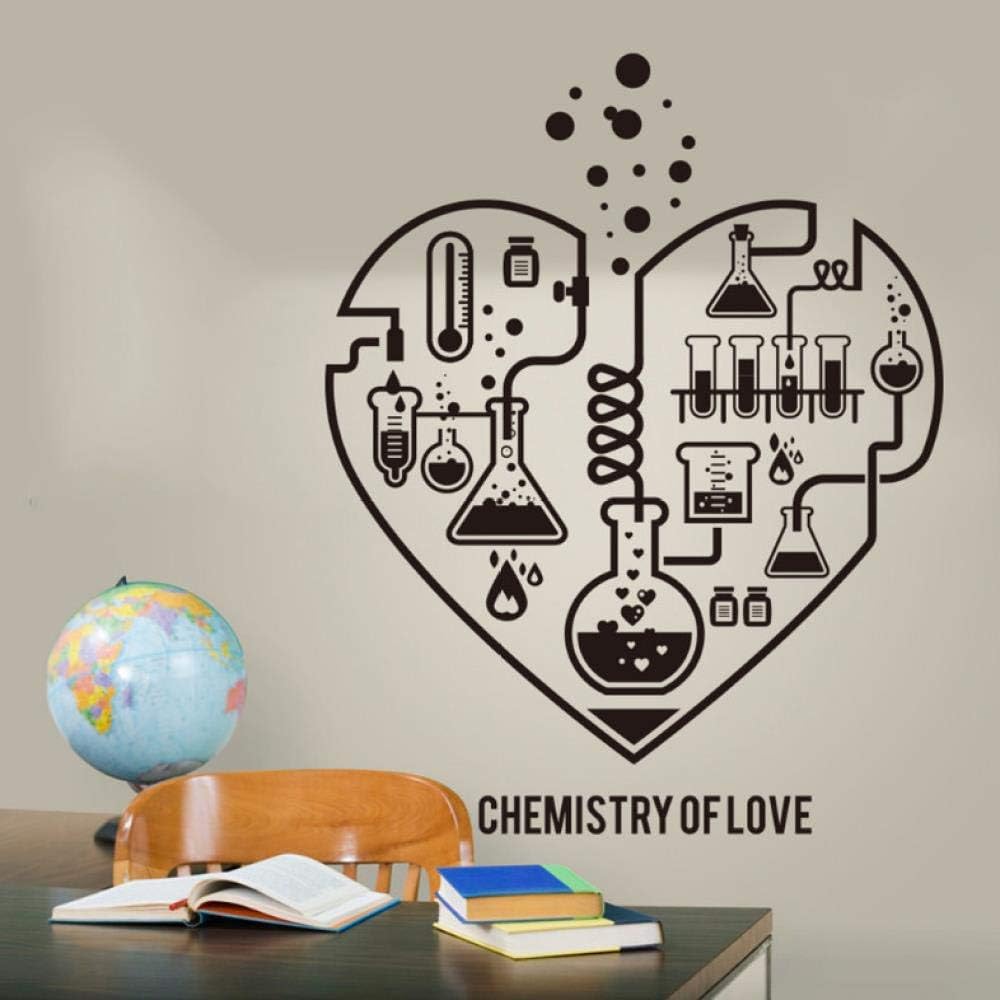 Wall Sticker Waterproof Wall Picture DIY Science Abstract Heart Wall