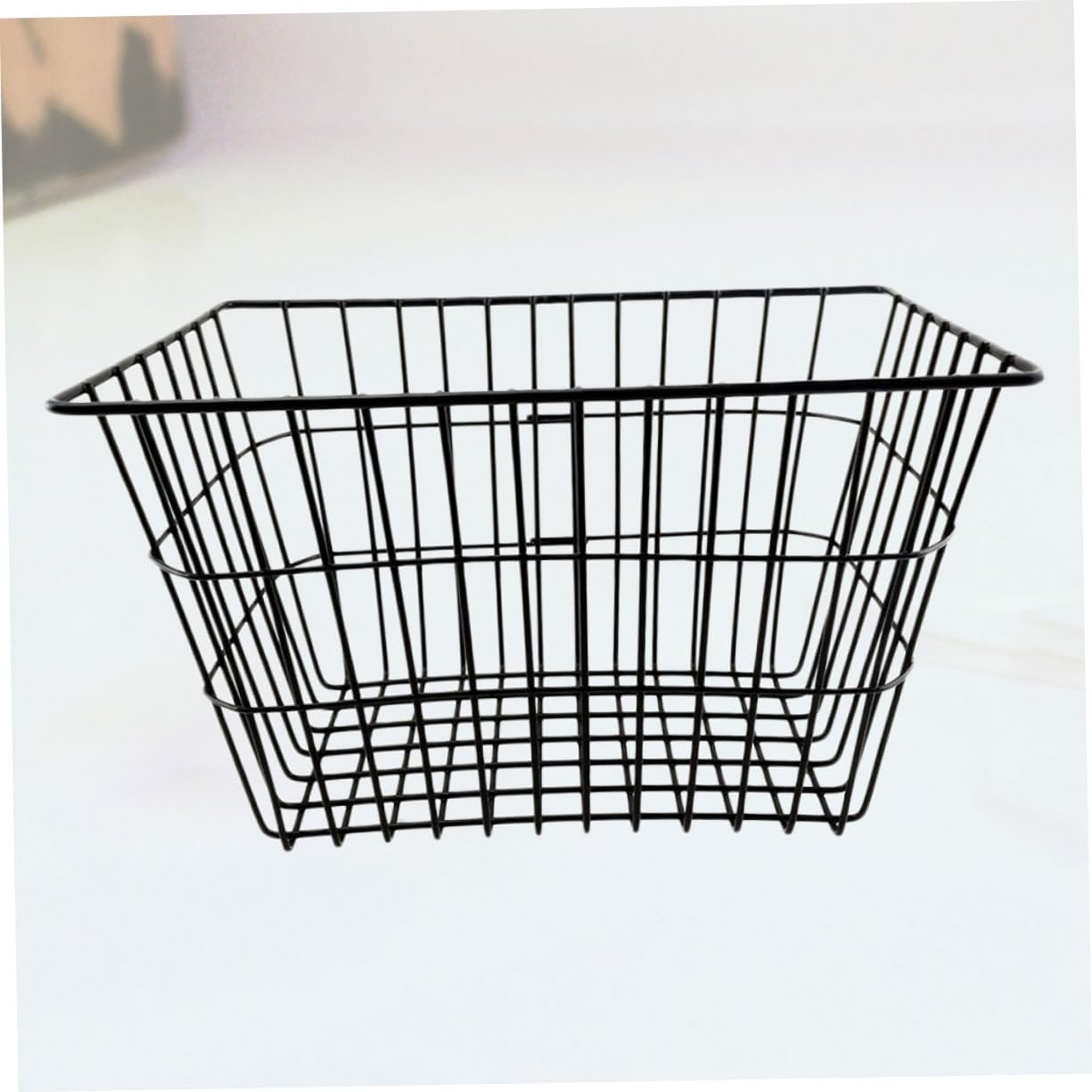 HEMOTON Front Handlebar Bike Storage Basket Net Container for Bicycle Easy to Attach Capacity for Leisure Rides Black