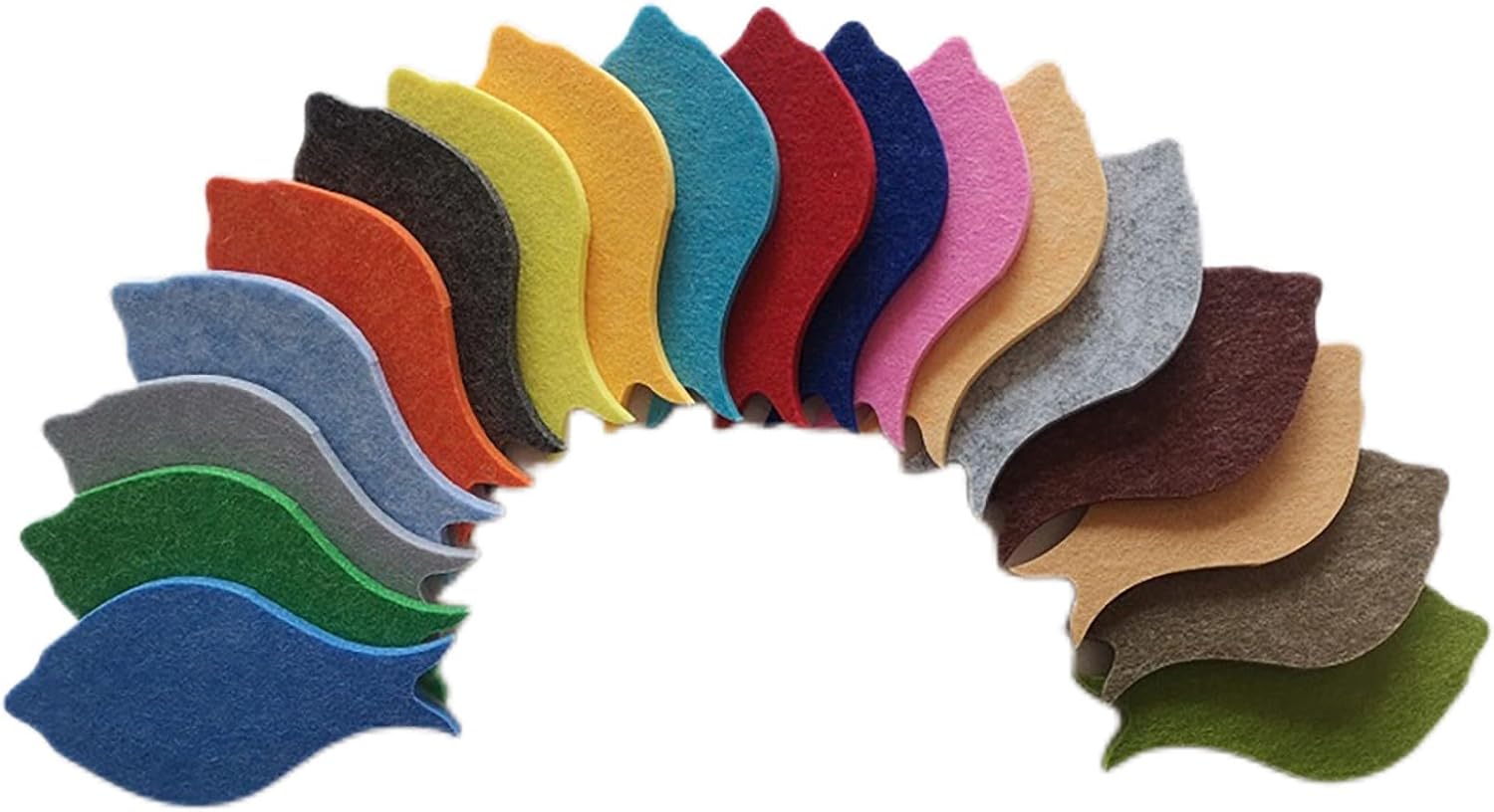 Felt Board Fish Shape Felts Bulletin Boards Colors Multi-Function for Photo Background Wall Decoration for Office Home,9mm(Size:16 * 30cm(25pc),Color:Yellow)