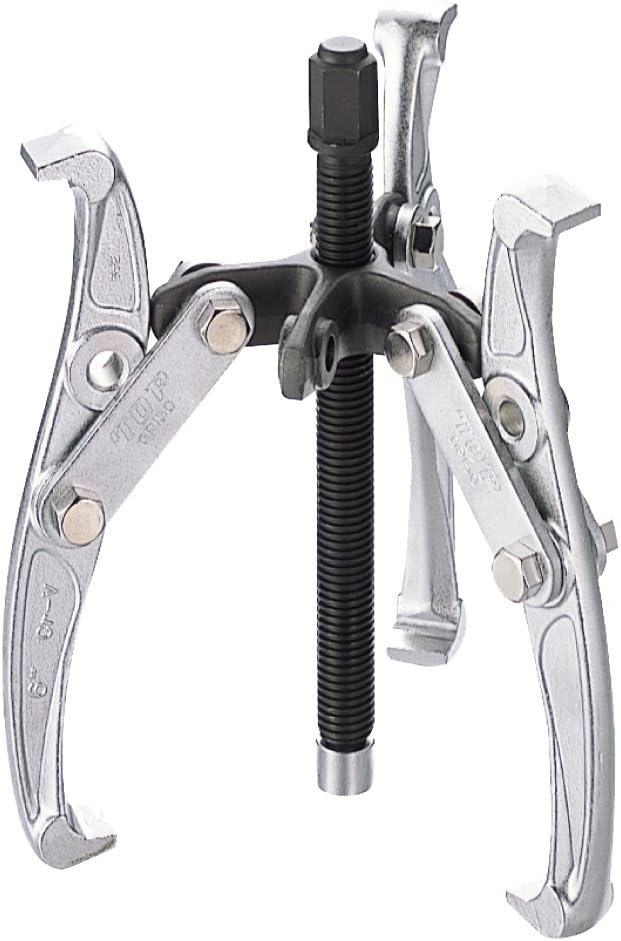 Top Industry GP3-100 GP3-100 3-Prong Gear Puller, Usage Range: 2.0-3.9 inches (50-100 mm), Depth 1.8 inches (45 mm), Pulley Pulley, Bearing Removal, Maintenance, Made in Japan