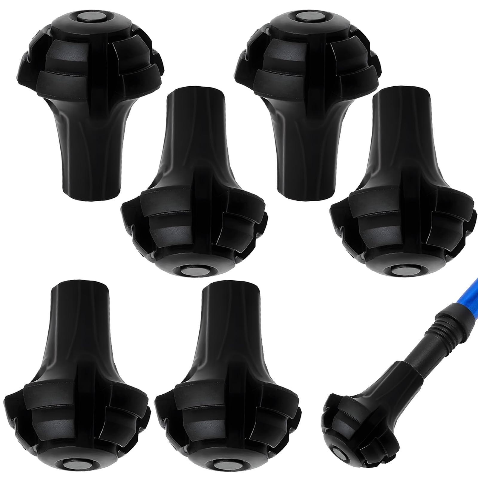 Gommini Di Ricambio Per Bastoncini Da Trekking - Punte In Gomma Antiscivolo, Adatte A Walking E Escursionismo - Foto 9