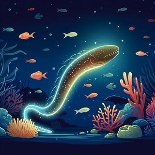 Graceful Electric EEL Swimming in The Deep Ocean 500 Pieces Wooden Jigsaw Puzzles for Adults Children Educational Intellectual Puzzle Toys Home Decoration Art DIY Toy Gift