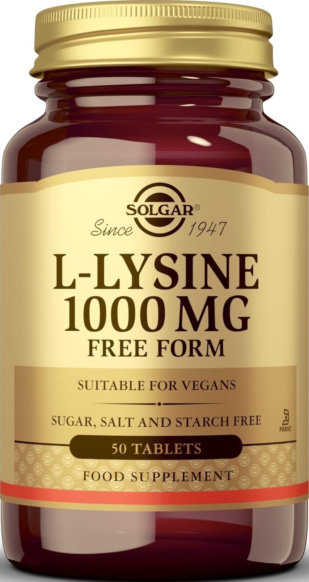 SOLGAR Lysine 1000 Mg, 50 CT