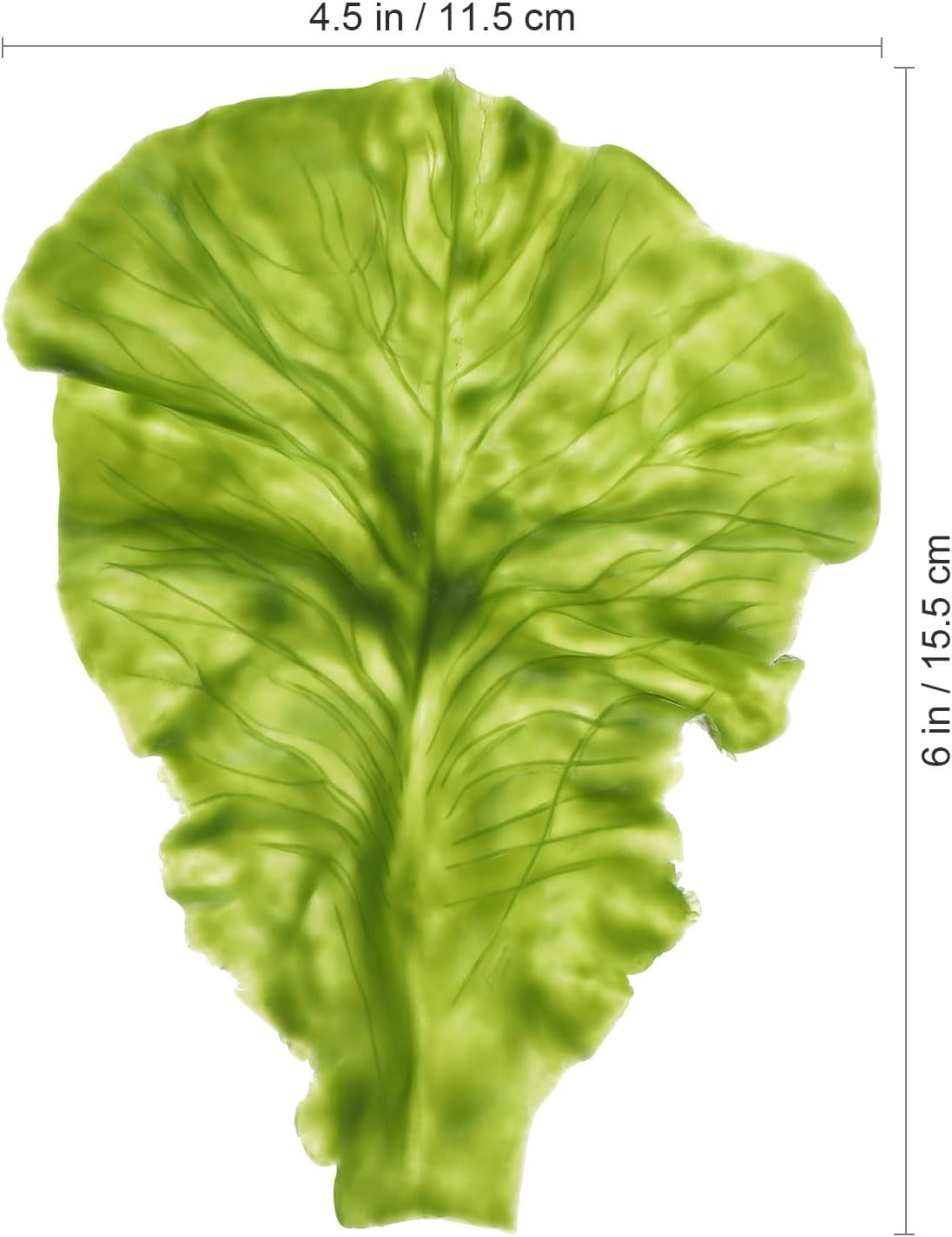 UKCOCO 3pcs Artificial Lettuce Leaves: Realistic Simulation Lettuce Leaf Artificial Vegetable Food Decor, Farmhouse Table Photography Prop, Sandwich Display
