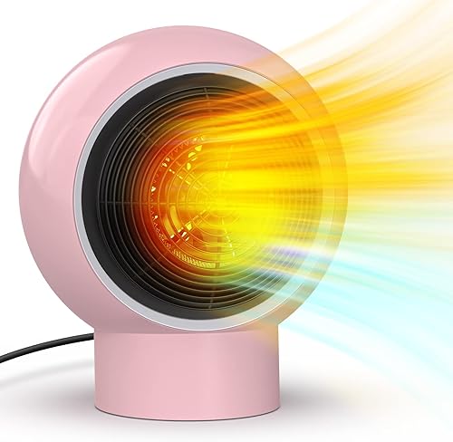 Calentador de espacio, calentadores de espacio para uso en interiores, calentador portátil PTC de calentamiento rápido, calentador de cerámica