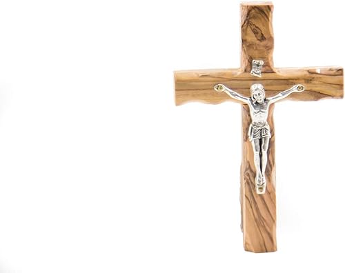 Miniatura 6 de Holy Land Made Cruz de pared de madera de olivo de Belén (6 pulgadas de cruz)